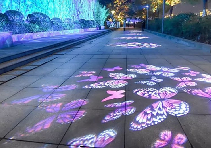 伊宁市六星街百米光影亮化